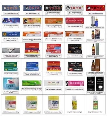 Tktx Cream Numb 55% 75% Original Tattoo Anestetyczny Maść Laser Tattoo Tktx Strong Numbing Cream Wholesale OEM Factory Price Biały Różowy Kolor Tktx Cream Numb