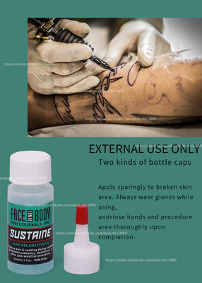 Anesthetic Sustaine Tattoo Numbing Gel Stable Green Color Anti Allergy