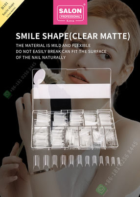 Smile Matte Fałszywe tipsy Salon Half Manicure Tip