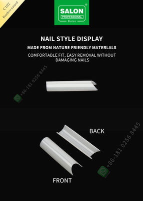 Francuski/C Wydłużenie łuku Bambusowe naturalne sztuczne tipsy Half Tips Manicure Tip for Nail Art Salon
