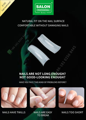 Salon Beauty False Eagle Month Tips French akrylowe Extra Long Half Cover Tips