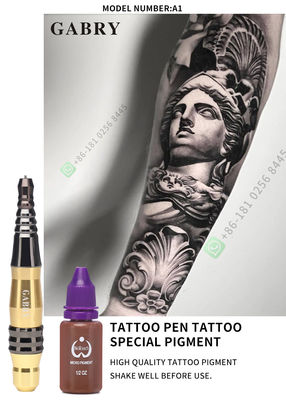 Aluminiowy obrotowy zestaw do makijażu permanentnego Bezprzewodowe pióro do tatuażu