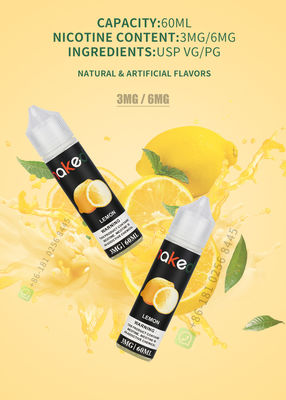 30pg 30ml E Cigarette Vaping Liquid o smaku cytryny Dostosowanie