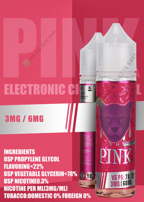 30ml 60ml Vape Juice Nic Sól Siła nikotyny 3mg 6mg