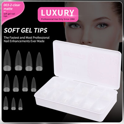 500PCS Stiletto Nail Tips Set Jasne Matte Full Cover Akrylowe sztuczne paznokcie