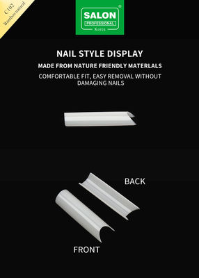 Kwadratowe Ultra-Thin ABS fałszywe paznokcie do salonu przedłużania paznokci Easy DIY Nail Art w domu