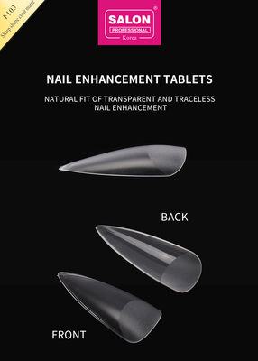 Matte Clear Almond Nails Extra Long Stiletto Fałszywe paznokcie ostry kształt akrylowy fałszywe wskazówki dotyczące sztuki paznokci