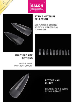 Matte Clear Almond Nails Extra Long Stiletto Fałszywe paznokcie ostry kształt akrylowy fałszywe wskazówki dotyczące sztuki paznokci