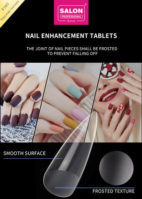 Matte Clear Almond Nails Extra Long Stiletto Fałszywe paznokcie ostry kształt akrylowy fałszywe wskazówki dotyczące sztuki paznokci