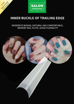 Wskazówki na pół okładki Bezszwowy zestaw akcesoriów do manicure Ultra-cienkie przedłużenia paznokci DIY Nail Art