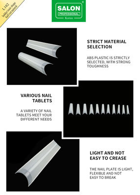 Wskazówki na pół okładki Bezszwowy zestaw akcesoriów do manicure Ultra-cienkie przedłużenia paznokci DIY Nail Art