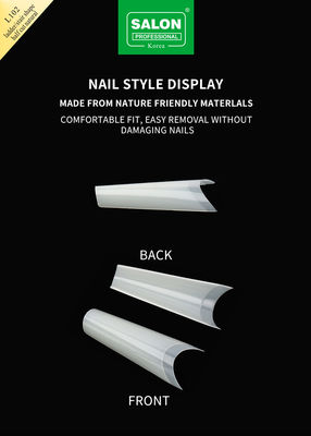 Wskazówki na pół okładki Bezszwowy zestaw akcesoriów do manicure Ultra-cienkie przedłużenia paznokci DIY Nail Art