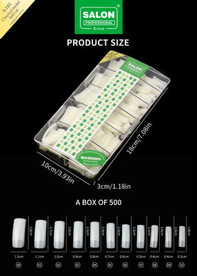 DIY Art Natural Color Full Cover False Nails For Nail Extension 500 sztuk / pudełko