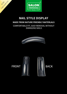 Średnie Pre-Shaped Bez szwu Jasny kolor fałszywe wskazówki do paznokci do DIY Home Nail Salon 12 rozmiarów