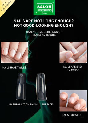 Średnie Pre-Shaped Bez szwu Jasny kolor fałszywe wskazówki do paznokci do DIY Home Nail Salon 12 rozmiarów