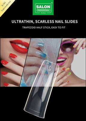 Średnie Pre-Shaped Bez szwu Jasny kolor fałszywe wskazówki do paznokci do DIY Home Nail Salon 12 rozmiarów