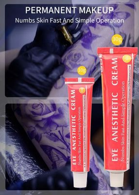 Fast-Acting Maximum Strength Eye Anesthetic Cream 10g/30g for Painless Eyebrow Tattoo and Permanent Makeup