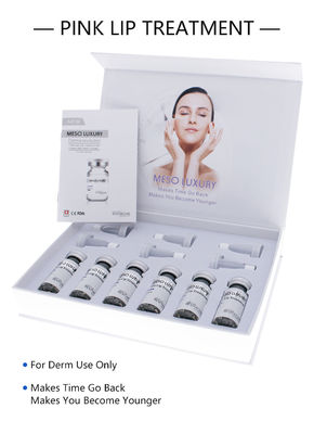 Różowe luksusowe serum do ust z witaminą C Meso Organic Treatment Serum rozświetlające do ust