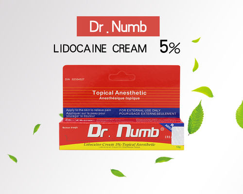 Makijaż permanentny Dr Numb Lidocaine Cream 10g Tattoo Stop Pain Miejscowy krem ​​znieczulający