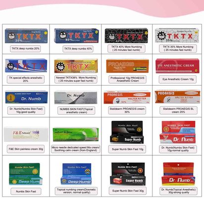 Makijaż permanentny Dr Numb Lidocaine Cream 10g Tattoo Stop Pain Miejscowy krem ​​znieczulający