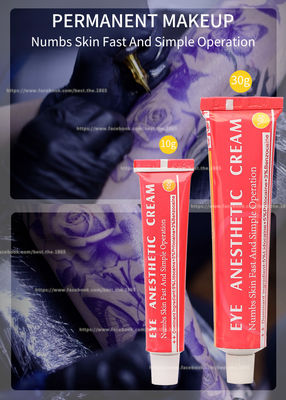 Pink White Eye Numb Krem znieczulający 30g Permanentny makijaż Lidocaine Cream Color Wysoce skuteczny Anti Swell
