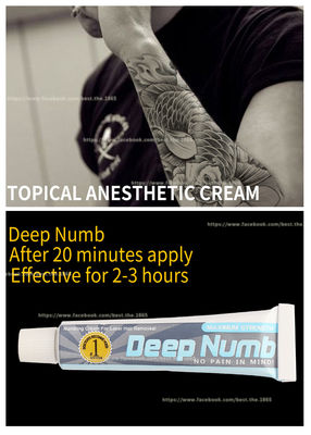 Krem Znieczulający do Tatuażu Deep Numb Cream Makijaż Permanentny Krem Znieczulający Wysoka Jakość Znieczulenie do Tatuażu Ciała