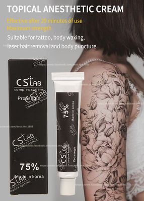 CS Lab 75% krem ​​znieczulający do znieczulenia miejscowego kremu znieczulającego do tatuażu na ustach Microneedling
