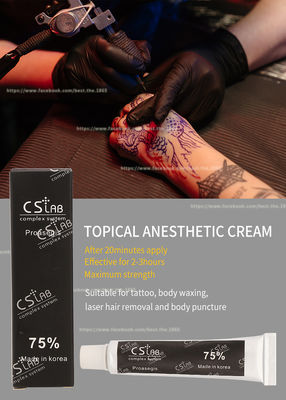 CS Lab 75% krem ​​znieczulający do znieczulenia miejscowego kremu znieczulającego do tatuażu na ustach Microneedling