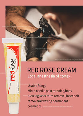 Red Rose Numb Krem znieczulający 10g Permanentny makijaż Lidocaine Numbing Cream Zastosuj przez 20 minut Numb przez 5-6 godzin