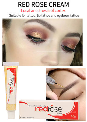 Red Rose Numb Krem znieczulający 10g Permanentny makijaż Lidocaine Numbing Cream Zastosuj przez 20 minut Numb przez 5-6 godzin