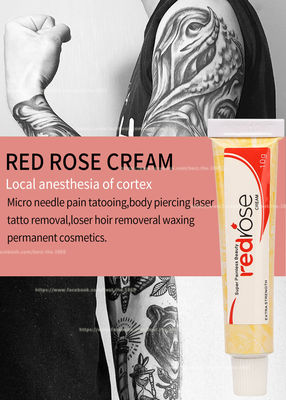 Red Rose Numb Krem znieczulający 10g Permanentny makijaż Lidocaine Numbing Cream Zastosuj przez 20 minut Numb przez 5-6 godzin