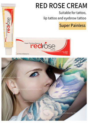 Red Rose Numb Krem znieczulający 10g Permanentny makijaż Lidocaine Numbing Cream Zastosuj przez 20 minut Numb przez 5-6 godzin