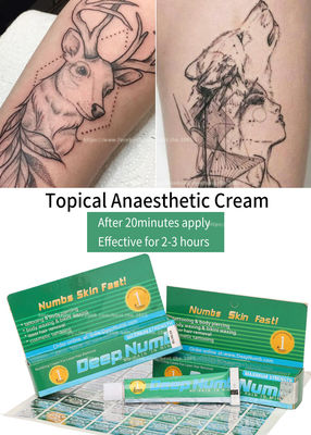 TKTX Deep Numb Znieczulenie Lidocaine Tattoo Cream 10g Stop Pain Zastosuj 20 minut Efekt trwający przez 3 godziny