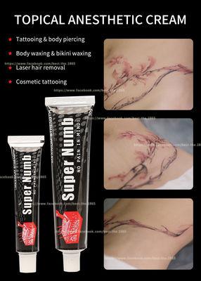Super Numb 10g 30g Tattoo Stop Pain Cream Pink White Cream Zastosuj przez 20 minut Skuteczny przez 3 godziny Cena hurtowa