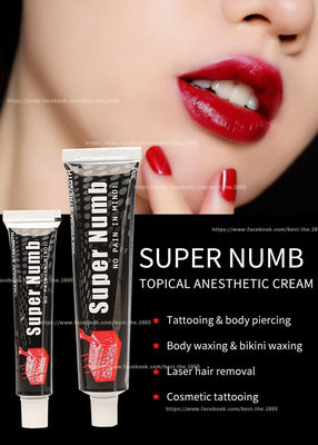 Super Numb 10g 30g Tattoo Stop Pain Cream Pink White Cream Zastosuj przez 20 minut Skuteczny przez 3 godziny Cena hurtowa