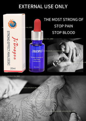 JINLONG Tattoo Anestetyczny płyn przezroczysty Freeze Ice Pain Stop Liquid 20ml