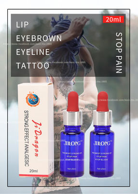 JINLONG Tattoo Anestetyczny płyn przezroczysty Freeze Ice Pain Stop Liquid 20ml