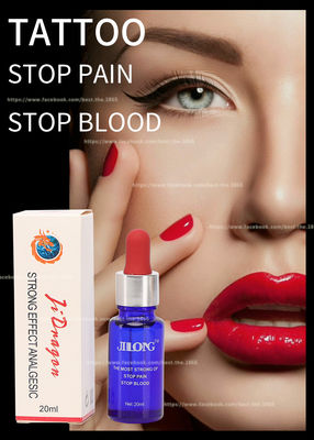 JINLONG Tattoo Anestetyczny płyn przezroczysty Freeze Ice Pain Stop Liquid 20ml