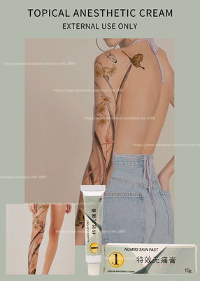Numbs Skin Fast Dr. Numb 10g Makijaż permanentny Bezbolesny krem ​​Zatrzymaj ból Skuteczne tylko do użytku zewnętrznego TKTX 10g