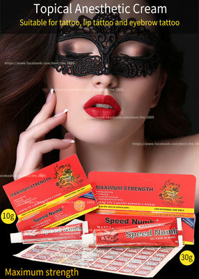 Wysoce skuteczny krem ​​​​do tatuażu Speed ​​Numb 10g 30g Tatuaż znieczulający krem ​​znieczulający Lip Eyebrow Body Tattoo