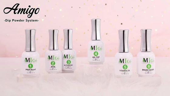 Amigo 10g Nail Dip Powder Kit System Akrylowe łatwe formowanie 20 kolorów