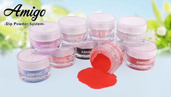 Amigo 10g Nail Dip Powder Kit System Akrylowe łatwe formowanie 20 kolorów