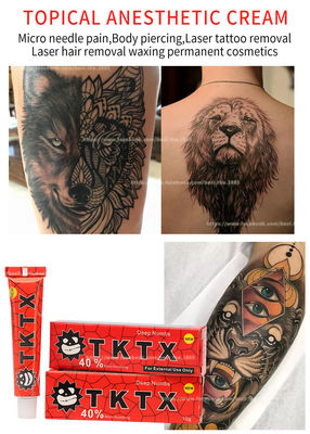 Znieczulający krem ​​znieczulający do tatuażu TKTX Stopujący ból PMU Lip Tattoo Aftercare Cream