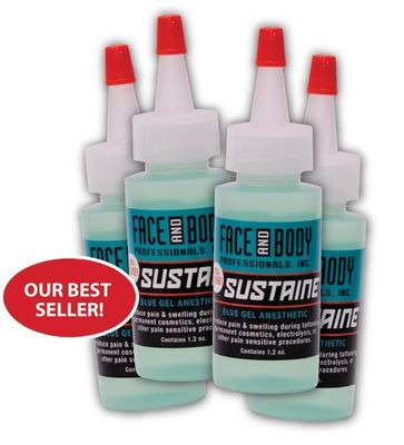 Lidocaine Sustaine Blue Żel Znieczulający Tatuaż Numbing 1.2OZ Anti Allergy