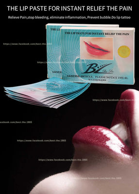 Relief Pain Lip Pad BL Makijaż permanentny Lip Tattoo Paste Stop Bleeding Anti Swell