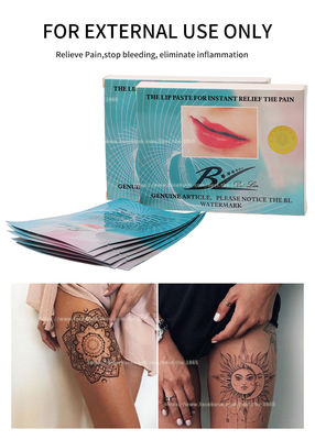 Relief Pain Lip Pad BL Makijaż permanentny Lip Tattoo Paste Stop Bleeding Anti Swell