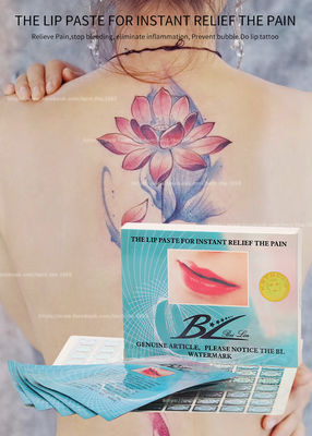Relief Pain Lip Pad BL Makijaż permanentny Lip Tattoo Paste Stop Bleeding Anti Swell
