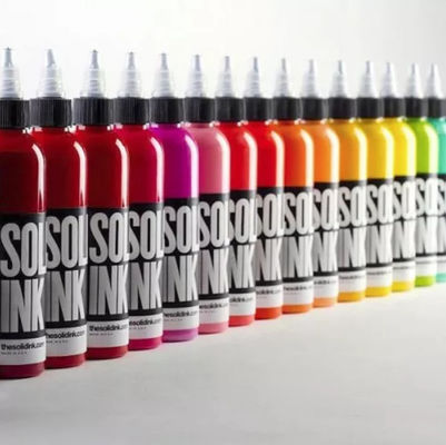 Non Hazardous Colors Tattoo Ink Pigment Solid 30 ml 60 ml z gliceryną