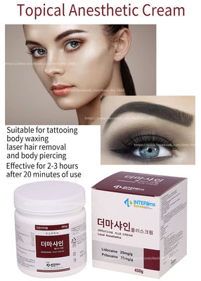 450G miejscowy krem ​​​​z lidokainą / krem ​​​​odrętwiający do twarzy Microneedling Tattoo Makijaż permanentny