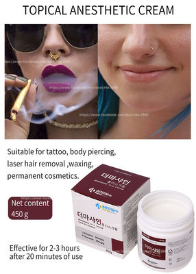 450G miejscowy krem ​​​​z lidokainą / krem ​​​​odrętwiający do twarzy Microneedling Tattoo Makijaż permanentny